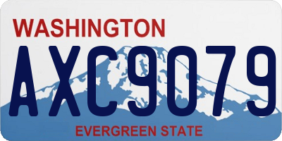 WA license plate AXC9079