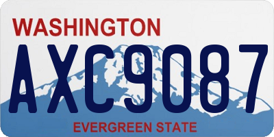 WA license plate AXC9087