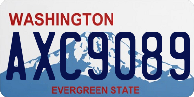 WA license plate AXC9089