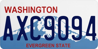 WA license plate AXC9094