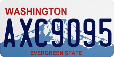 WA license plate AXC9095