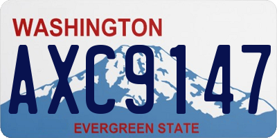WA license plate AXC9147