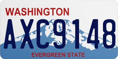 WA license plate AXC9148