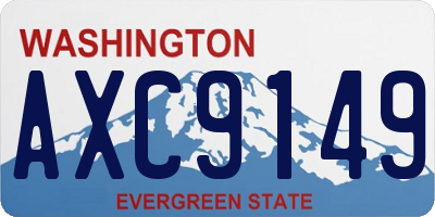 WA license plate AXC9149