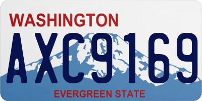 WA license plate AXC9169
