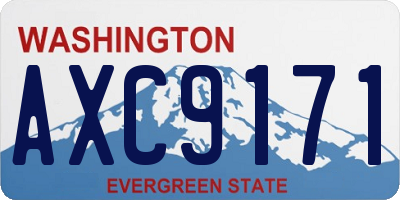 WA license plate AXC9171