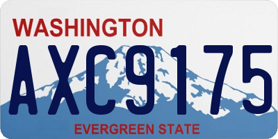 WA license plate AXC9175