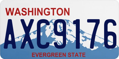 WA license plate AXC9176