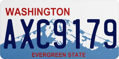 WA license plate AXC9179