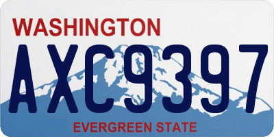 WA license plate AXC9397