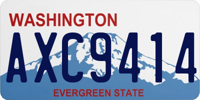 WA license plate AXC9414
