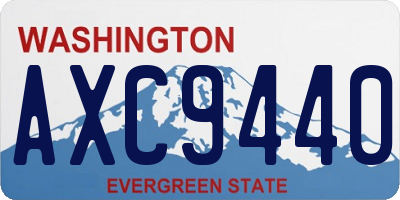 WA license plate AXC9440