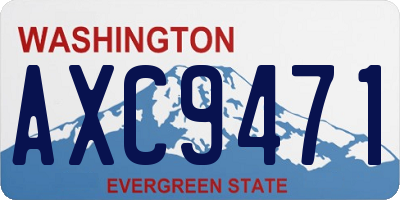 WA license plate AXC9471