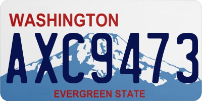 WA license plate AXC9473