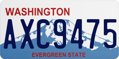 WA license plate AXC9475