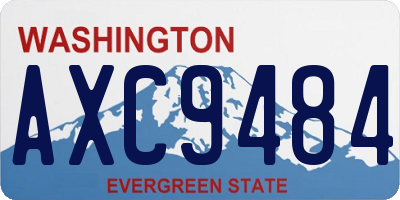 WA license plate AXC9484
