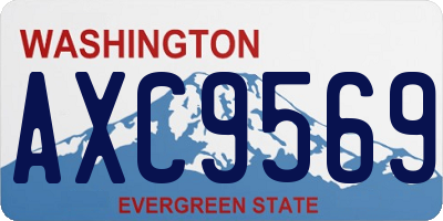 WA license plate AXC9569