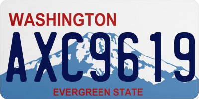 WA license plate AXC9619