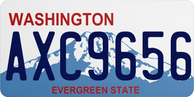 WA license plate AXC9656
