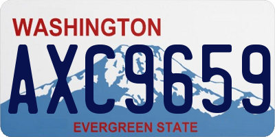 WA license plate AXC9659