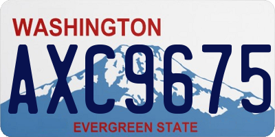 WA license plate AXC9675