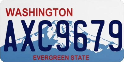WA license plate AXC9679