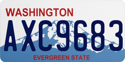 WA license plate AXC9683