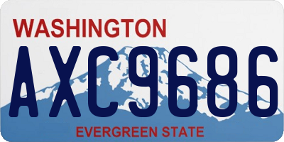 WA license plate AXC9686
