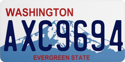 WA license plate AXC9694