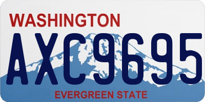 WA license plate AXC9695