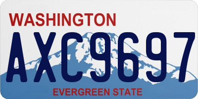 WA license plate AXC9697