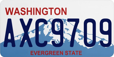 WA license plate AXC9709