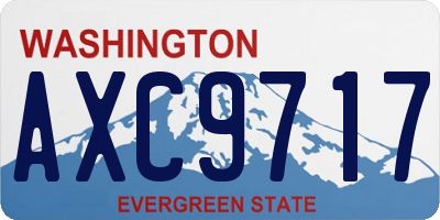 WA license plate AXC9717