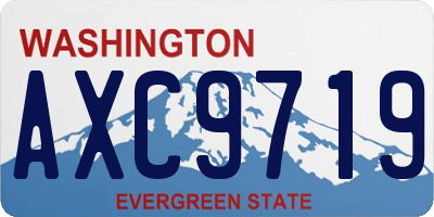WA license plate AXC9719