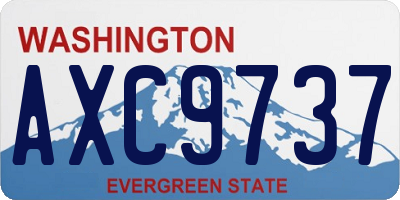 WA license plate AXC9737