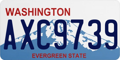 WA license plate AXC9739