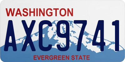 WA license plate AXC9741