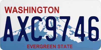 WA license plate AXC9746