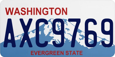 WA license plate AXC9769