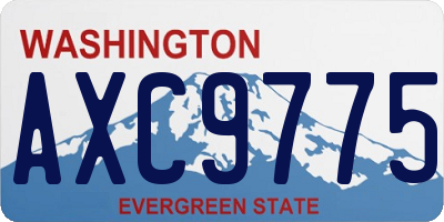 WA license plate AXC9775