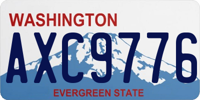 WA license plate AXC9776