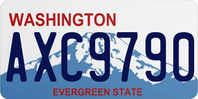 WA license plate AXC9790