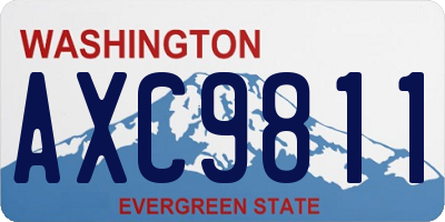 WA license plate AXC9811