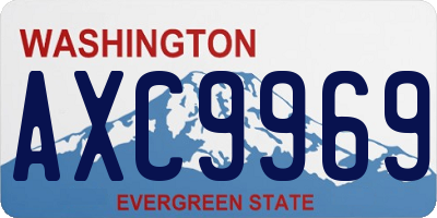 WA license plate AXC9969