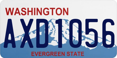 WA license plate AXD1056
