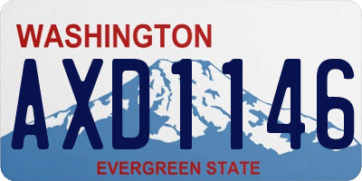 WA license plate AXD1146