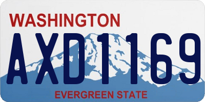 WA license plate AXD1169