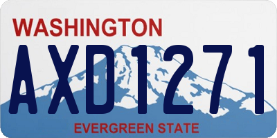 WA license plate AXD1271