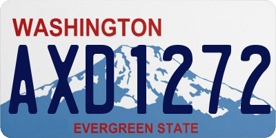 WA license plate AXD1272