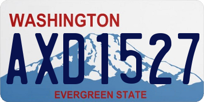 WA license plate AXD1527
